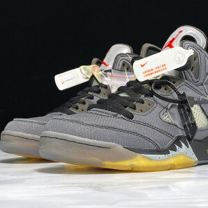 Off-White x Air Jordan 5 Black CT8480-001