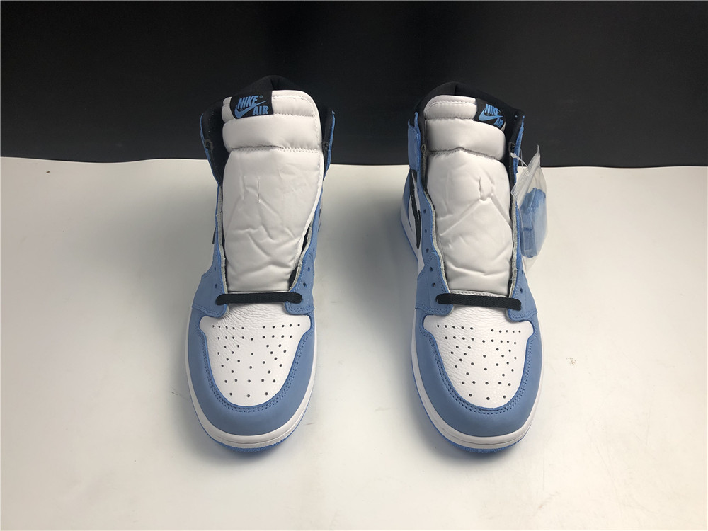 AIR JORDAN 1 RETRO HIGH WHITE UNIVERSITY BLUE BLACK 555088-134 - Image 3
