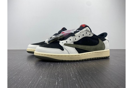 Travis Scott x Air Jordan 1 Low OG WMNS Olive DZ4137-106