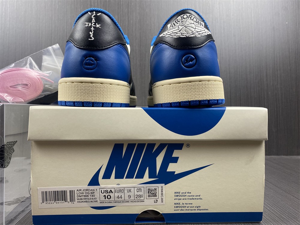 Fragment Design x Travis Scott x Air Jordan 1 Retro Low DM7866-140 - Image 23