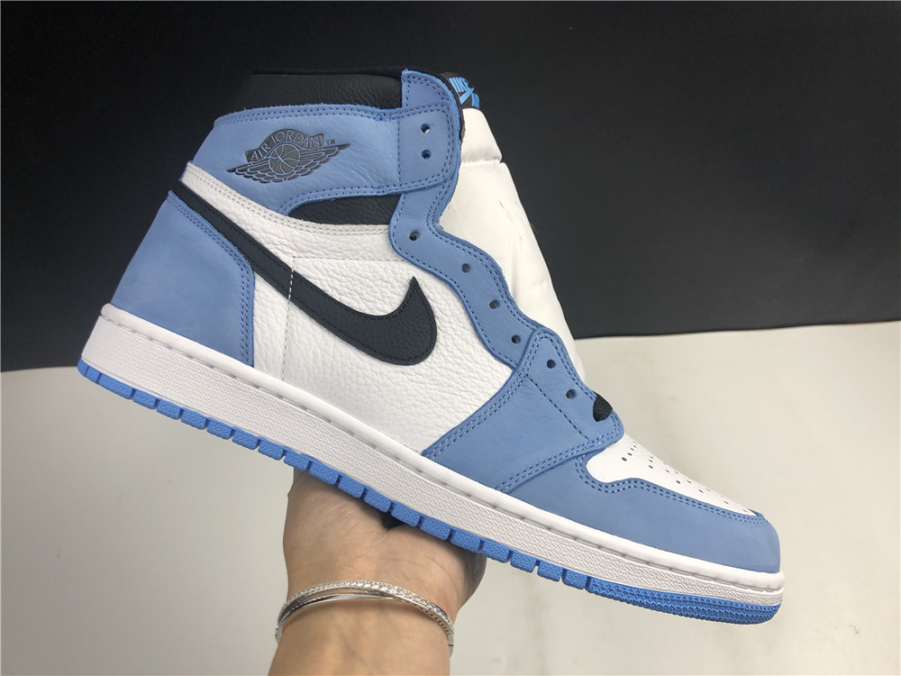 AIR JORDAN 1 RETRO HIGH WHITE UNIVERSITY BLUE BLACK 555088-134 - Image 2