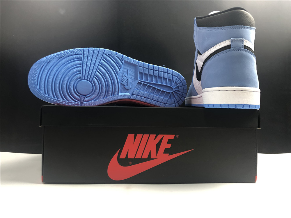 AIR JORDAN 1 RETRO HIGH WHITE UNIVERSITY BLUE BLACK 555088-134 - Image 4