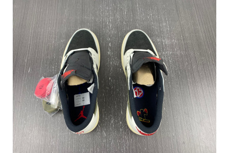 Travis Scott x Air Jordan 1 Low OG WMNS Olive DZ4137-106 - Image 6