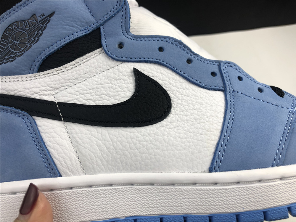 AIR JORDAN 1 RETRO HIGH WHITE UNIVERSITY BLUE BLACK 555088-134 - Image 9