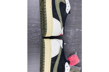 Travis Scott x Air Jordan 1 Low OG WMNS Olive DZ4137-106 - Image 9