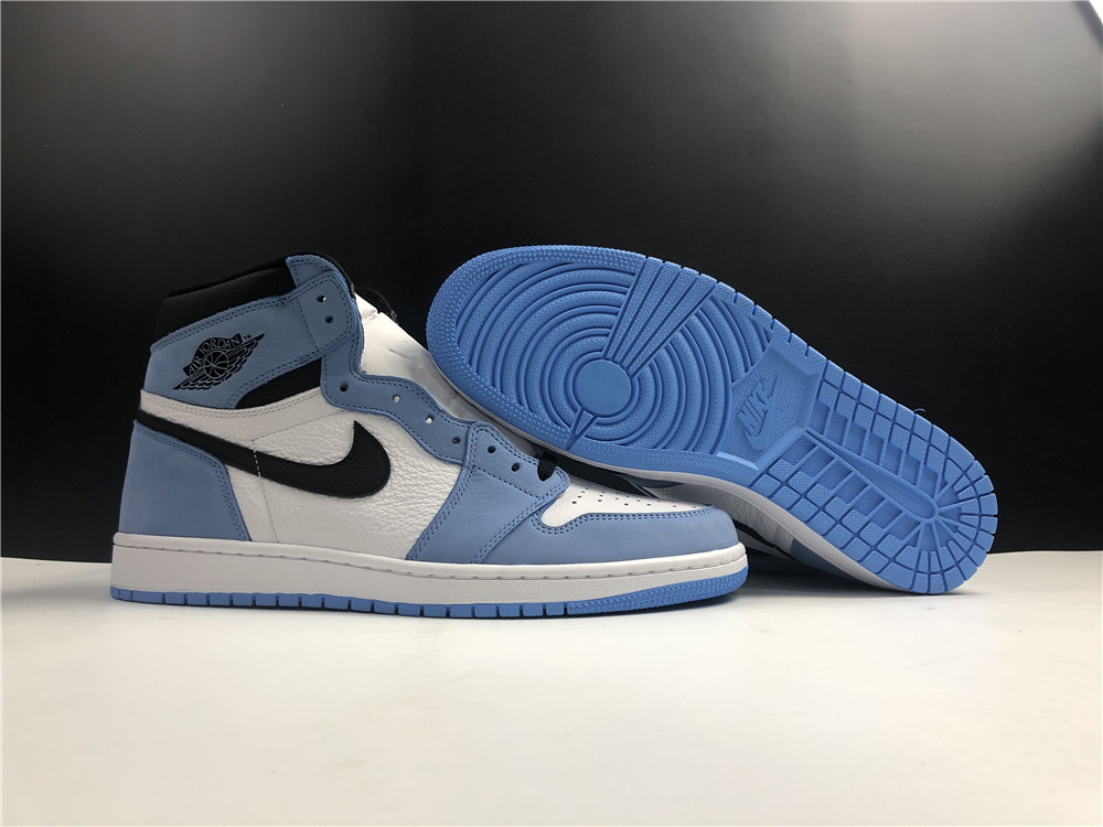 AIR JORDAN 1 RETRO HIGH WHITE UNIVERSITY BLUE BLACK 555088-134 - Image 11