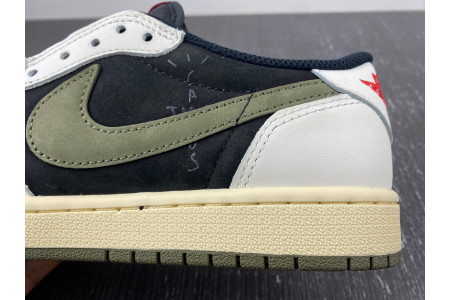 Travis Scott x Air Jordan 1 Low OG WMNS Olive DZ4137-106 - Image 11