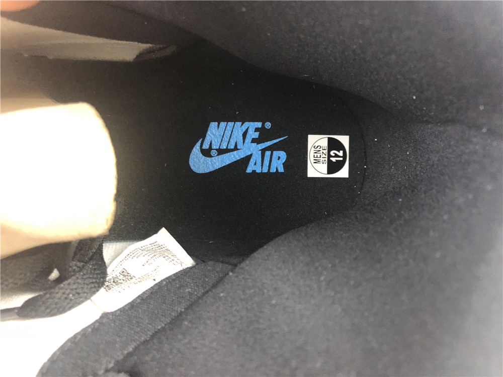 AIR JORDAN 1 RETRO HIGH WHITE UNIVERSITY BLUE BLACK 555088-134 - Image 12