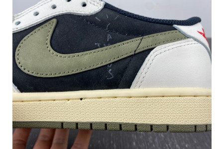 Travis Scott x Air Jordan 1 Low OG WMNS Olive DZ4137-106 - Image 12