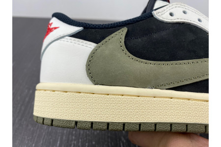 Travis Scott x Air Jordan 1 Low OG WMNS Olive DZ4137-106 - Image 13
