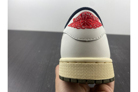Travis Scott x Air Jordan 1 Low OG WMNS Olive DZ4137-106 - Image 17