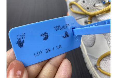 Nike Dunk Low Off-White Lot 34 DJ0950-102 - Image 15