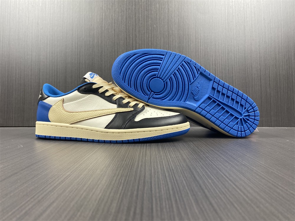 Fragment Design x Travis Scott x Air Jordan 1 Retro Low DM7866-140 - Image 8