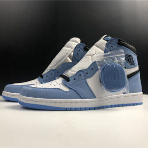 AIR JORDAN 1 RETRO HIGH WHITE UNIVERSITY BLUE BLACK 555088-134