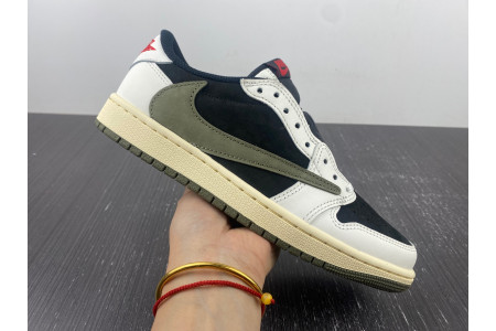 Travis Scott x Air Jordan 1 Low OG WMNS Olive DZ4137-106 - Image 19
