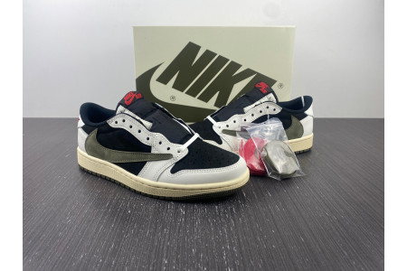 Travis Scott x Air Jordan 1 Low OG WMNS Olive DZ4137-106 - Image 20