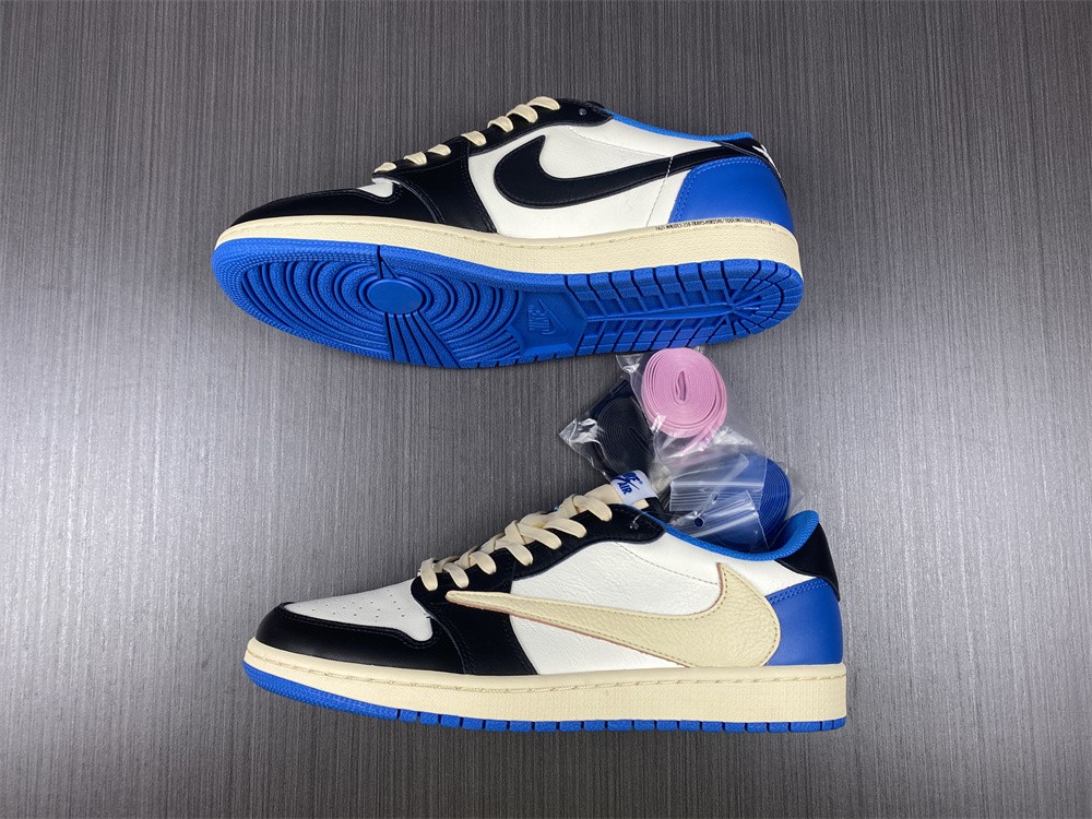 Fragment Design x Travis Scott x Air Jordan 1 Retro Low DM7866-140 - Image 6