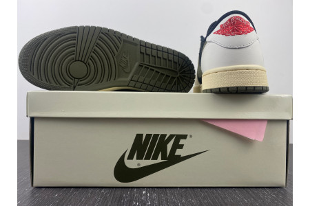 Travis Scott x Air Jordan 1 Low OG WMNS Olive DZ4137-106 - Image 21
