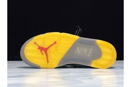 Off-White x Air Jordan 5 Black CT8480-001 - Image 3