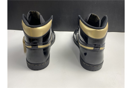 AIR JORDAN 1 RETRO HIGH BLACK METALLIC GOLD (2020) 555088-032 - Image 12