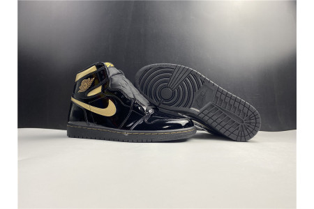 AIR JORDAN 1 RETRO HIGH BLACK METALLIC GOLD (2020) 555088-032 - Image 15