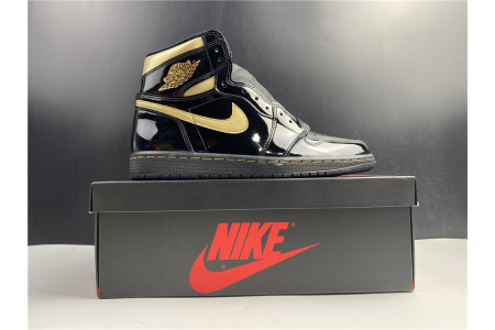 AIR JORDAN 1 RETRO HIGH BLACK METALLIC GOLD (2020) 555088-032 - Image 18