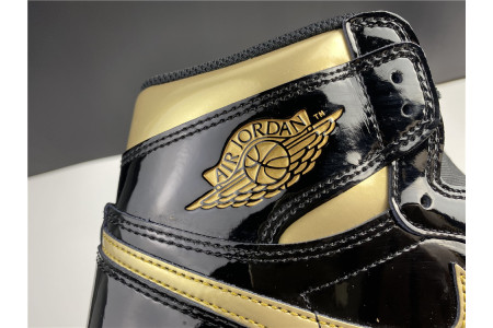 AIR JORDAN 1 RETRO HIGH BLACK METALLIC GOLD (2020) 555088-032 - Image 14