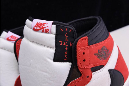 TRAVIS SCOTT X AIR JORDAN 1 RETRO HIGH OG - CD4487 100(RED) - Image 5