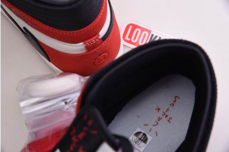 TRAVIS SCOTT X AIR JORDAN 1 RETRO HIGH OG - CD4487 100(RED) - Image 7