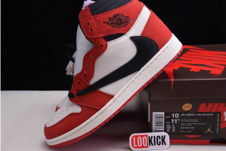 TRAVIS SCOTT X AIR JORDAN 1 RETRO HIGH OG - CD4487 100(RED) - Image 12