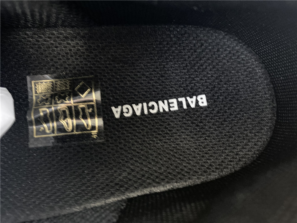 Balenciaga Triple S Allover Logo Black - Image 9