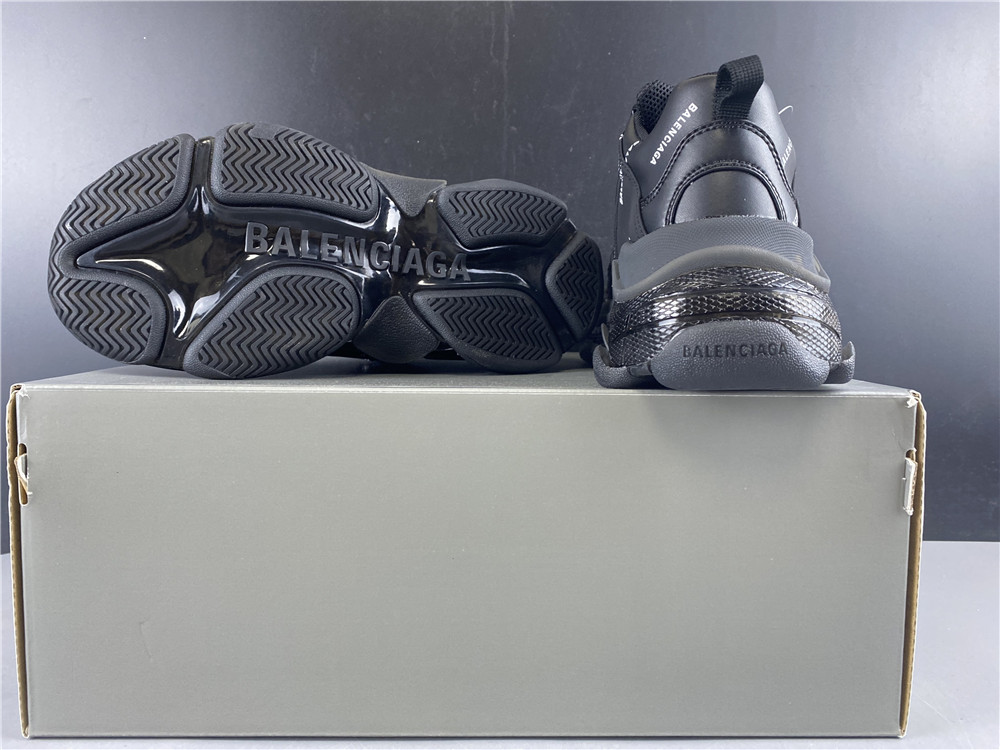 Balenciaga Triple S Allover Logo Black - Image 16