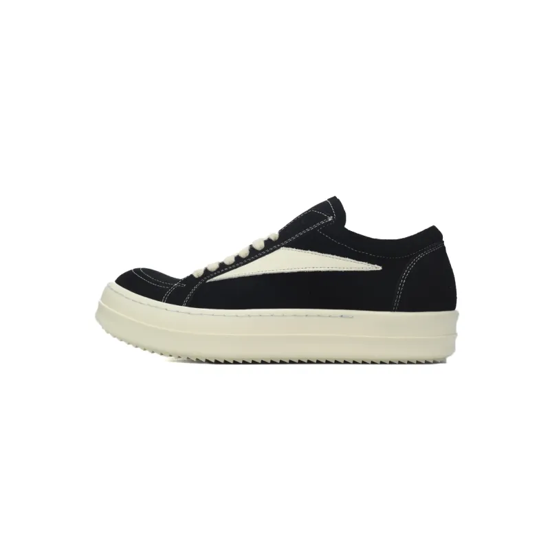 Rick Owens Suede Vintage Sneakers Black