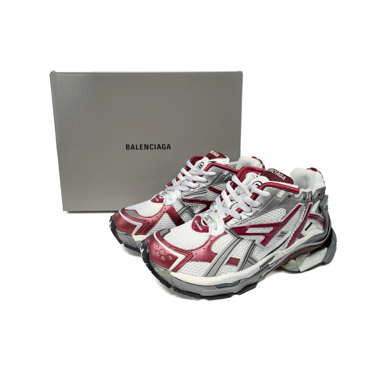 Balenciaga Runner Burgundy 677403W3RB39069 - Image 4