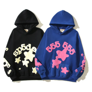 Sp5der Beluga Hoodie Blue and Black