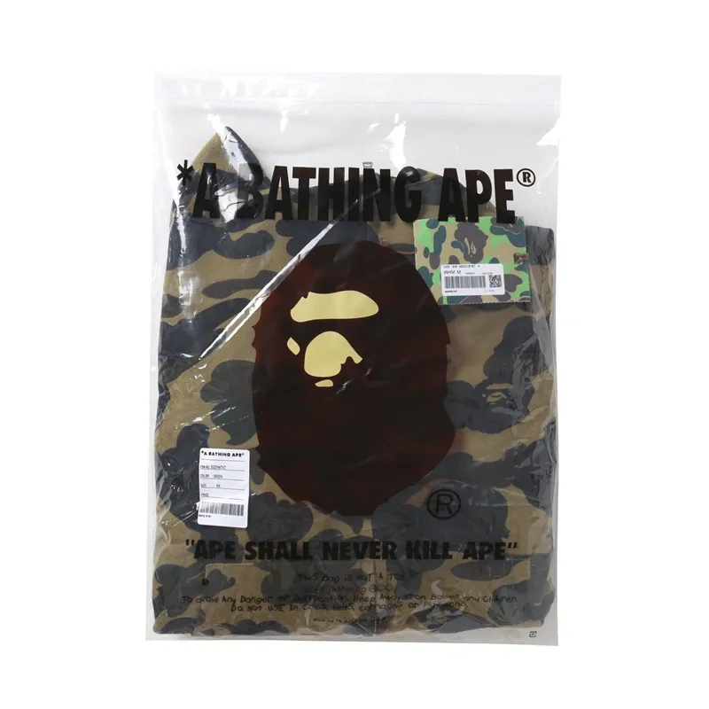 BAPE Cloro Camo Shark Full Zip Hoodie Green - Image 2