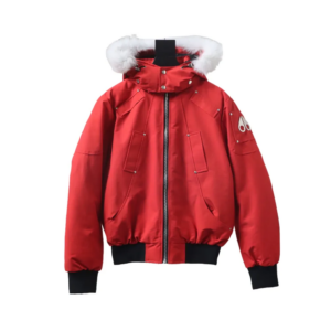 Moose knuckles Men's down jacket bright red