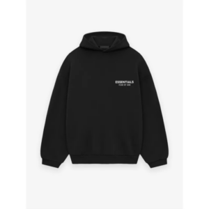 Fear of God Essentials Logo Hoodie Black