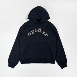 Sp5der VVS Hoodie Black+Sweatpant Black 041