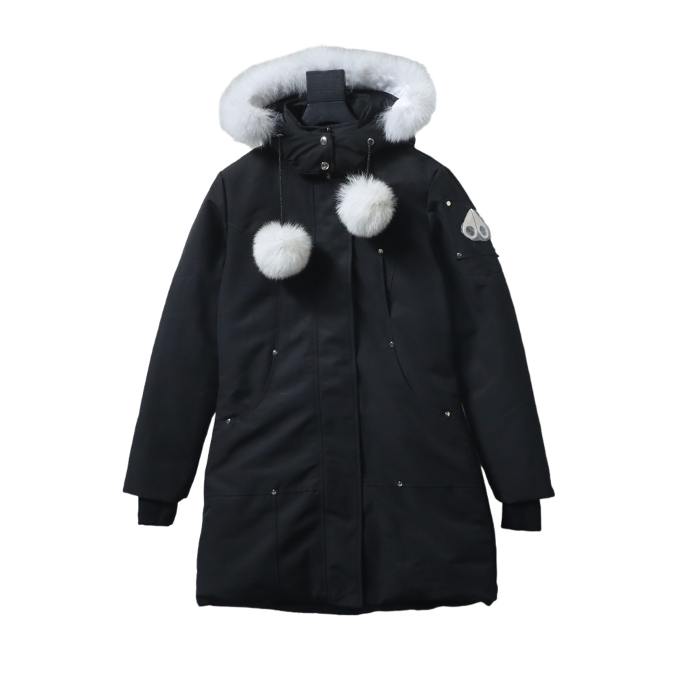 Moose Knuckles Women's down jacket, long black
