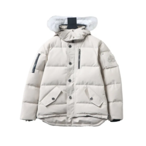 Moose Knuckles Men's Shearling 3Q Jacket Off White