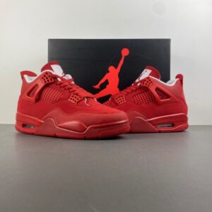 Air Jordan 4 Red Toe with Burst Texture